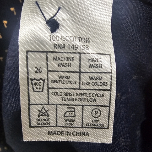 Craft Flow Mens XL Short Sleeve Button Shirt Navy Beige Palm Tree Resort Wear - Picture 14 of 15